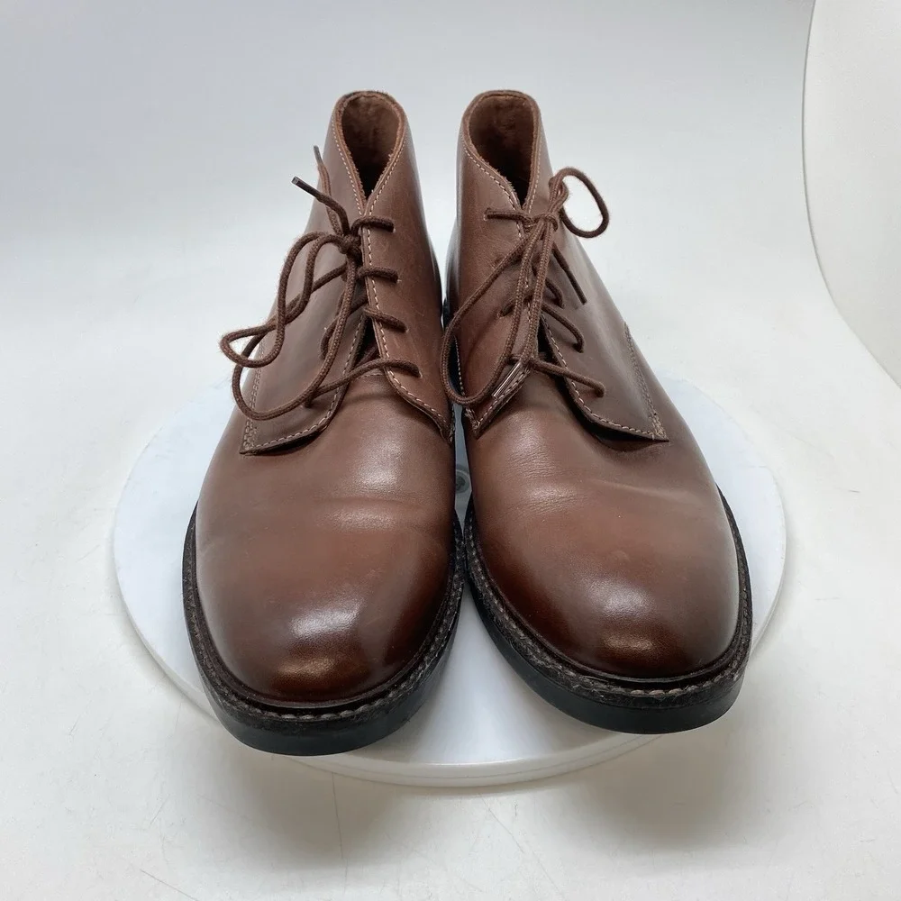 Clarks Chukka Boots Mens 10 M Brown Leather Casual Preppy Ankle Shoes 16501